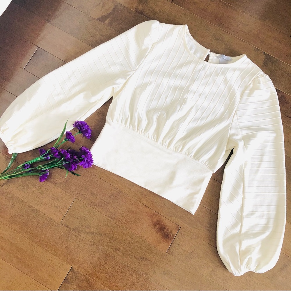 2/20 - | H&M | Puffy sleeve blouse